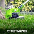 Greenworks 40V 13" Cordless String Trimmer/Edger with 2.0 Ah Battery