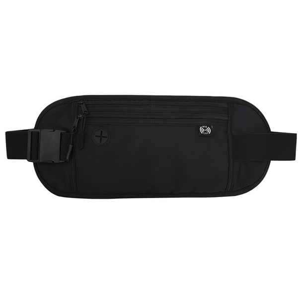 Fanny Pack Pouch Multifuncional Money Phone Bag Monedero de seguridad (gris oscuro)