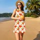 thumbnail image 3 of Easygdp Happy Thanksgiving Day1 para Vestido Transpirable de Mujer, Vestido Suelto de Manga Corta con Pliegues y Bolsillos para el Verano, 3 of 7