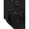 thumbnail image 5 of Unique Bargains Women's Plus Size Sheer Shrug Cardigan Floral Lace Shrugs Tops 2X Dark Black, 5 of 6