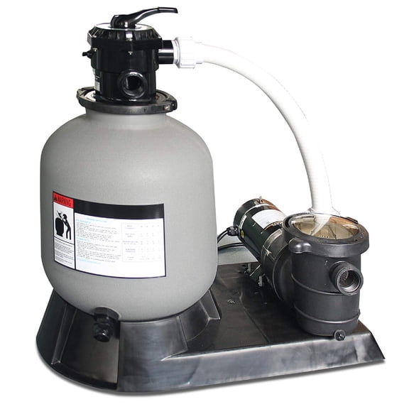 1.5 HP Sand Filter Combo with Pump Pressure for Above Ground Pools - 19"