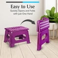 thumbnail image 3 of Taburete plegable Handy Laundry, ligero, morado, 3 of 8