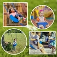 thumbnail image 4 of KINSPORY Toddler & Child Swing Seat, Heavy-Duty High Back Fully Assembled, Iron Chain Eva Swing for Indoor/Outdoor, Hanging Tree Straps（Blue）, 4 of 10