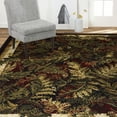 thumbnail image 6 of Home Dynamix Optimum Kawan Traditional Leaves Area Rug, Black/Beige, 7'8"x10'4", 6 of 6