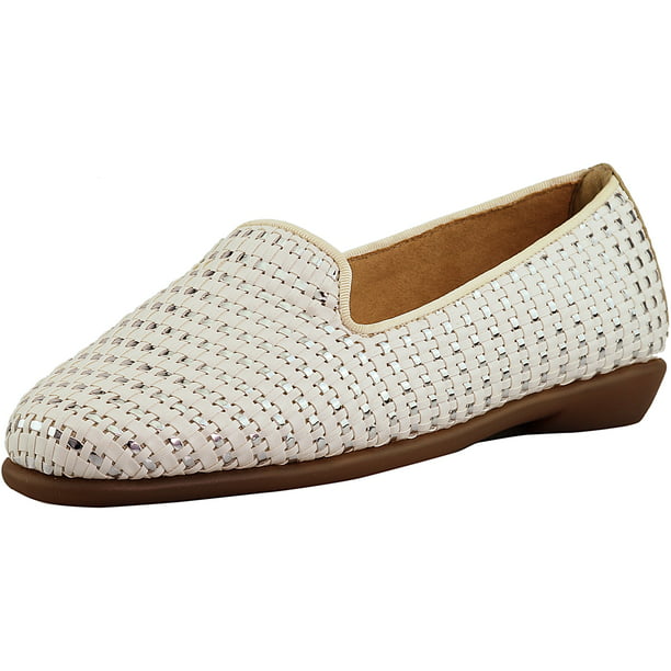 Aerosoles - Women's Betunia Faux Leather White Ankle-High Flat Shoe ...