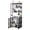 Black, variant on QinaQin Two-In-One Bookshelf Desk with Storage Shelves, Industrial-Style Metal and Particleboard Desk, with Bookcase, 70-Inch Tall Floor Desk, Suitable for Home Office