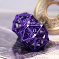 thumbnail image 2 of Cusdie Single D20 Hollow Metal Flying Dragon D&D Dice, 20 Sided DND Dice, 22MM Polyhedral Dice, for Role Playing Game MTG Pathfinde, 2 of 5