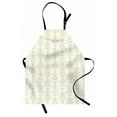 thumbnail image 1 of Grey and Yellow Apron Victorian Style Flowers Leaves Swirls Ombre Design Art Image, Unisex Kitchen Bib Apron with Adjustable Neck for Cooking Baking Gardening, Pale Grey and Marigold, by Ambesonne, 1 of 3