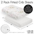 thumbnail image 2 of Sweet Jojo Designs Celestial Blush Pink Gold White Fitted Crib Sheets 2 Piece Set, 2 of 6