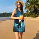 thumbnail image 3 of Disketp Night Sky Forest Bald Eagle para Vestido sin Mangas para Mujeres, Vestidos de Verano para Mujeres, Casual y Holgado para la Playa, 3 of 7