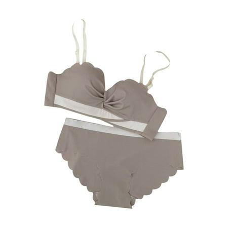 

Rumida 1/2pcs Women s Lightly Lined Wireless Push Up Bra with Detachable Strap