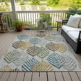 thumbnail image 6 of Addison Rugs Chantille Indoor/Outdoor Transitional Floral Gray Washable Rectangle Rug, 9' x 12', 6 of 6