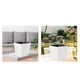 thumbnail image 1 of macetas,macetas de riego automático,Plantas de interior Flores Suculentas,Maceta de autorriego con indicador de nivel de agua,Maceta blanca decorativa de jardín Cola macetas, 1 of 7