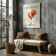 thumbnail image 5 of Aperol Spritz Recipe Canvas Wall Art  Modern Kitchen Decor with Watercolor Cocktail Illustration, 5 of 10