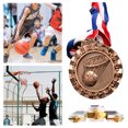 thumbnail image 4 of Medalla 6 5 Cm Premios Baloncesto Con Cinta para El Cuello Juegos Dorados/plateados/bronces Campeonato, 4 of 9