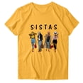 thumbnail image 4 of DPTALR SISTAS Summer Womens O-neck Tops Loose Printing T-Shirts Short Sleeve, 4 of 9