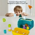 thumbnail image 3 of Clasificador de Bloques Geométricos, Bordes Redonteadas de Uso versátil de Forma de Uso de Forma A Juego de Colores Vibrantes para Entretenimiento Diario para Niños Pequeños, 3 of 7