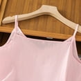 thumbnail image 6 of Mrat Built In Bra Tank Tops Women's Summer Casual Fashion Comfort Solid Color Loose Round Neck Sleeveless Cotton and Linen Tops Casual Tank Tops for Women S-156 Pink-A M, 6 of 6