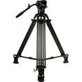 thumbnail image 2 of E-Image GA752T 3-Section Aluminum Tripod with GH06 Video Head and Mid-Level Spreader, Black, 2 of 10