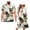 Chinoiserie Landscape, variant on Blue Circle Couples Matching Outfits Husban and Wife Clothing Mens Short Sleeve Summer Beach Shirt Size 2XL and Womens Midi V-neck Flowy Hawaiian Dress