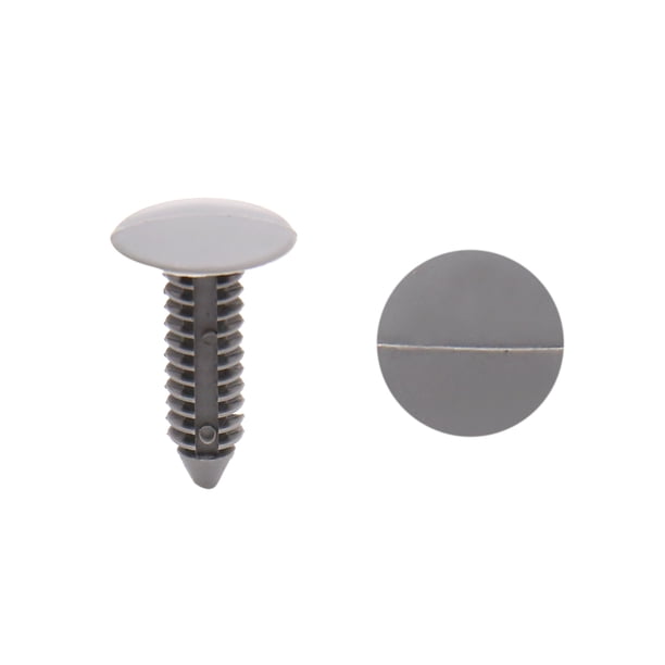 100Unids Gris Plástico Grapas 7,5mm Agujero Panel de la Puerta Vehículo Remache Sujetador