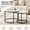 White & Black, variant on Round Nesting Coffee Table Set of 2, Modern Glass Stacking Tables, Minimalist Clear Tempered Glass End Tables with Gold Frame for Living Room Bedroom