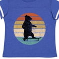thumbnail image 4 of Inktastic Skateboard Bear Retro Sunset Boys or Girls Toddler T-Shirt, 4 of 5