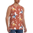 thumbnail image 3 of Salouo Cute Poodle Dog Pattern Men's Sleeveless T Shirts,Men's Regular-Fit Tank Top Sports Shirt for Men Sleeveless Tank Shirt -XX-Large, 3 of 6