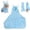 B, variant on Dog Bathrobe Super Absorbent Towel for Small Dogs Cats Fast Drying Dog Robe Coat with Hood Puppy Cat Bath Towel Wrap Pet Grooming Supplies After Shower (Blue,XS)