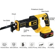 AILONGCITY 21 V Cordless Reciprocating Saw, 4.0 Ah, 3500 RPM