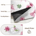 thumbnail image 6 of Valentine's Day Round Area Rug 3.3Ft Washable Circle Rugs for Dining Room Table, Spring Roses Romantic Pink Bows Leaves Non-Slip Carpet Floor Mats Indoor Outdoor Carpet Runner Aesthetic Home Decor, 6 of 8