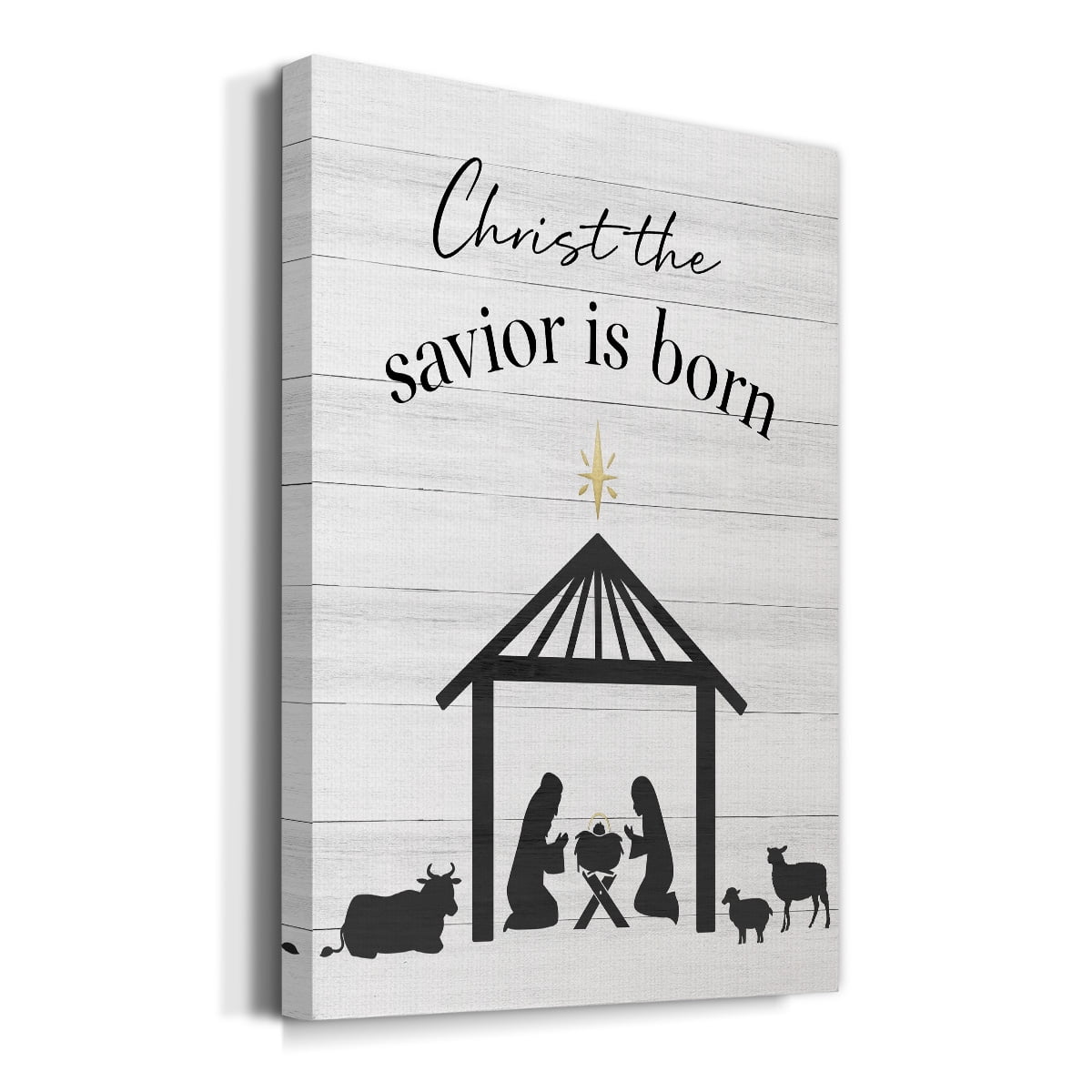 The Savior is Born Premium Gallery Wrapped Canvas - Ready to Hang