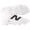White/Black, variant on New Balance Mens 4040V8 Mid TPU Molded Baseball Cleats White/Black 8.5