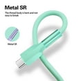 1m Silicone Data Mobile Phone Color Fast Charging Line Liquid Soft