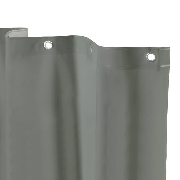Kenney Medium Weight PEVA Shower Curtain Liner, 70" W x 72" H, Gray