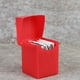 thumbnail image 3 of Colecciones de cajas de tarjetas comerciales, soporte para fútbol, ​​Hockey, tarjetas deportivas, tarjetas de juego, cupones, tarjetas de visita, suministros de colección rojo, 3 of 8