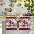 thumbnail image 4 of 250th Anniversary Floral Kitchen Towels Set of 2, Red Blue Stars 4th of July Rustic Absorbent Dish Towels for Kitchen, Microfiber Hand Towel, Quick Drying Tea Towel for Cleaning Decorative Dishcloths, 4 of 7