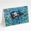 Pirate Flag Greeting Cards & Envelopes - Pack of 8