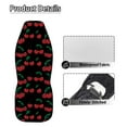 thumbnail image 5 of Yuyamidu Red Cherry Car Seat Covers Elastic Fabrics Waterproof Auto Seat Cover Cute Auto Interior Accessories 2 Pcs Set, Easy to Install, 5 of 7