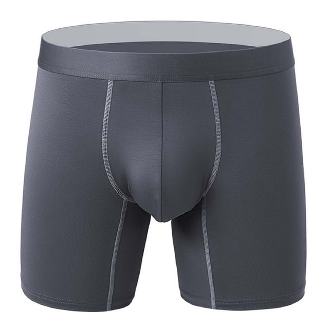 PEASKJP Boxeurs pour Hommes, Boxeurs Doux Extensibles, Gris Foncé TTG