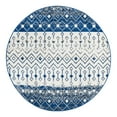 thumbnail image 3 of Unique Loom Tribal Trellis Collection Area Rug - Alami (6' Round Ivory Navy Blue/Gray), 3 of 12