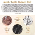 thumbnail image 2 of Caminito de mesa Uxcell Black Star, 11" x 30 pies, decoración de malla metálica con lentejuelas, 2 of 6