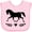 AD-Pink, variant on Inktastic Horse for Girls Girls Baby Bib