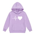 thumbnail image 5 of Hoodies for Teen Girls Boys Oversized Comfy Heart Print Sweatshirts Kids School Cute Trendy Outfits Fall Winter Warm Clothes, 5 of 6