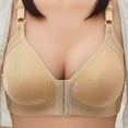 thumbnail image 2 of Women Bra Wire Free Underwear One-Piece Bra Everyday Underwear Lace Push Up Brassiere, 2 of 3