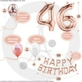 thumbnail image 4 of 46th Birthday Party Decorations for Women Rose Gold, 46 Cake Topper, 46th Party Supplies, 46 Photo Props, 46 Sash, Silver Foil Curtain, 4 of 4