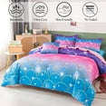 thumbnail image 6 of PERFEMET Mermaid Queen Size Bedding Comforter Set for Girls 6-Piece 3D Mermaid Scale Glitter Kids/Teens Bedding Set（Blue Pink,Queen）, 6 of 7