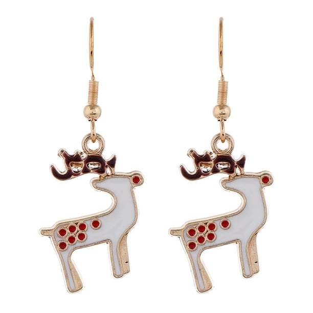 Fiudx Ofertas Relámpago Pendientes Con forma De Gota Que Cuelgan Con Gancho De Navidad Para Mujer, Joyería Para Fiesta De Navidad