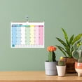 thumbnail image 5 of 2025.1-2026.6 18-Month Desk Calendar - Europe & America Style,Wall or Desktop Monthly Planner with To-Do Lists,High-Grade Paper,Holiday Reminder,Schedule Record for Home,Office School Multicolor, 5 of 6