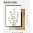 thumbnail image 4 of Drsoum Framed Botanical Plant Canvas Wood Wall Art Light Green Sage Wall Decor Eucalyptus Leaf Picture for Bedroom Living Room Bathroom Office 12\u201dx 16\u201d x 3pcs, 4 of 6